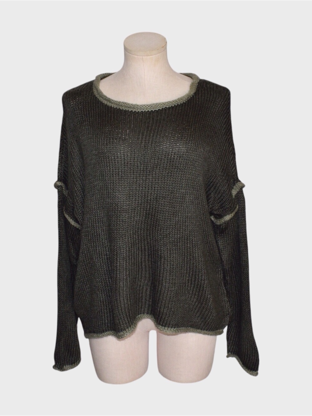 Wooden Ships Two Tone Oversized Sweater